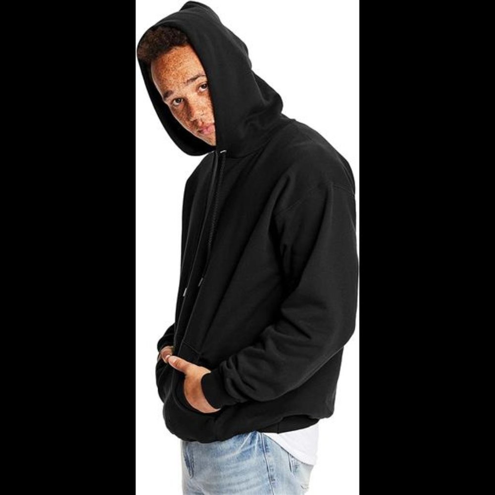 Hanes Men’s Ultimate Cotton Heavyweight Pullover Hoodie Sweatshirt - Picture 3 of 5